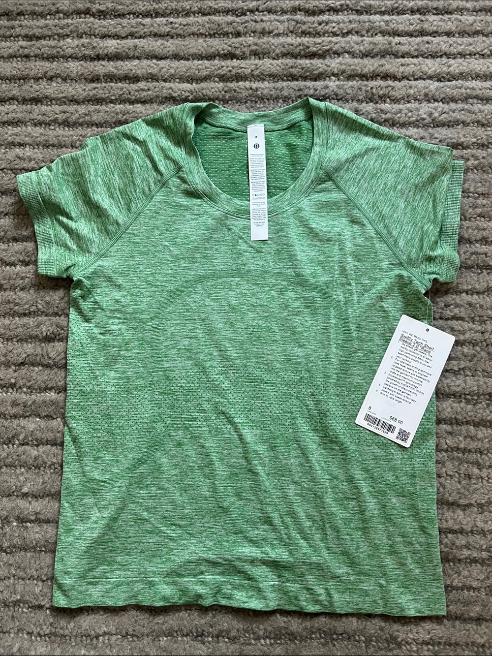 lululemon athletica Heathered Kelly Green Swiftly Tech Short-Sleeve Active Tee